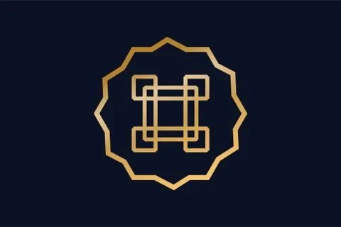 Royal logo vector abstract monogram template Stock Illustration