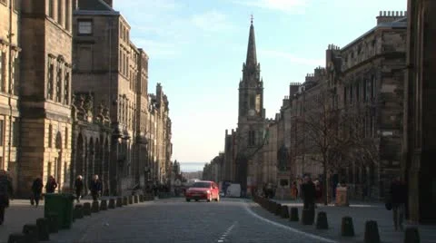 Royal Mile Stock Footage 10886929