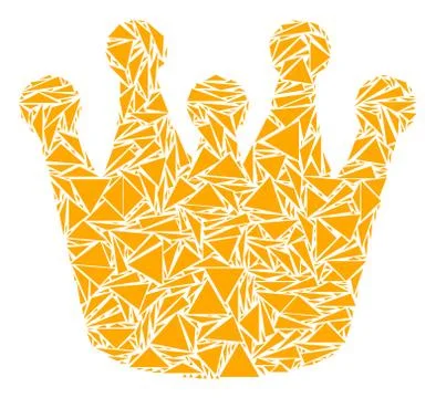 Royal Mosaic of Triangles Stock Illustration