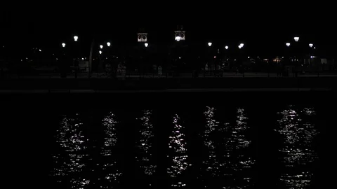 Royal Naval Dockyard at night, in Bermuda Vidéo 129395151