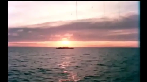 Royal Navy Destroyer HMS Coventry [D118] 1980 Stock Footage 333634390