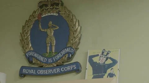 Royal Observer Corps shield Stock Footage 159415934