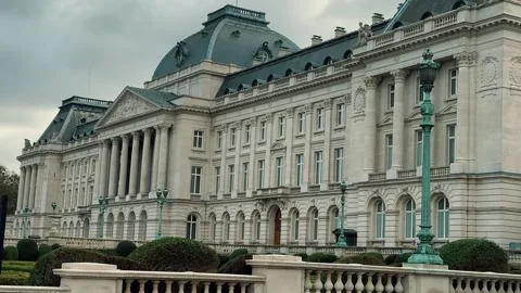 Royal Palace of Brussels 3 Stock Footage 325967873