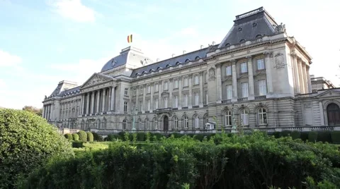 Royal Palace of Brussels Stock Footage 46154275