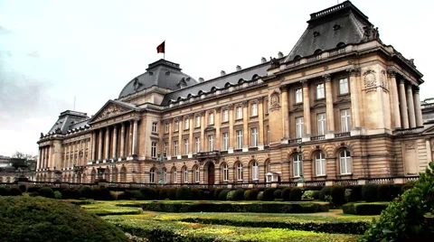 Royal palace of Brussels Video stock 51927827