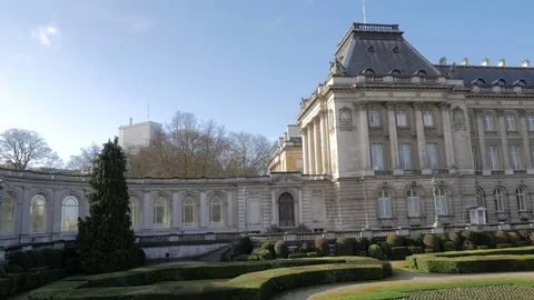 Royal Palace Of Brussels Stock Footage 73141460