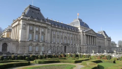 Royal Palace Of Brussels Stock Footage 73143844