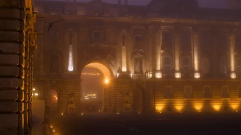 Royal palace budapest Stock Footage 126127978