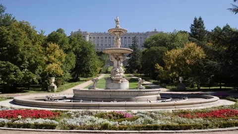Royal Palace gardens Stock Footage 81450871