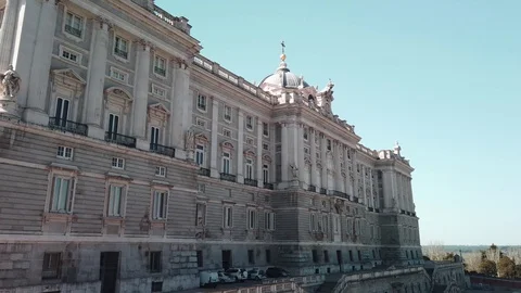Royal Palace of Madrid, 4K Video Stock Footage