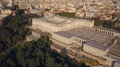 Royal Palace of Madrid Stock Footage 97646568