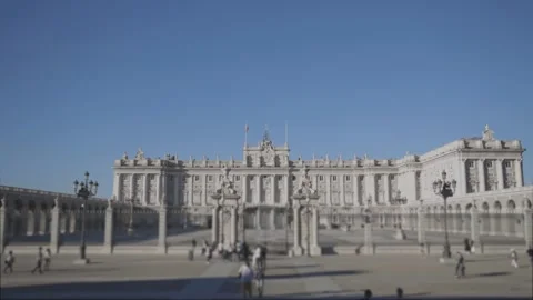 ROYAL PALACE IN MADRID Stock Footage 162886014