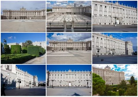 Royal Palace in Madrid Ilustración de archivo