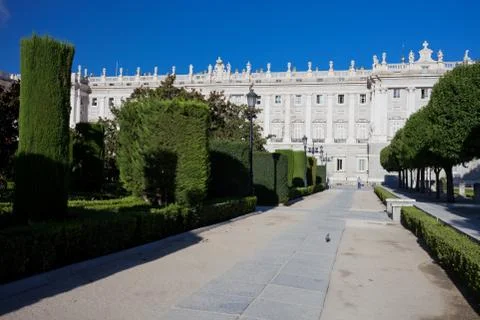 Royal Palace in Madrid Stock Photos