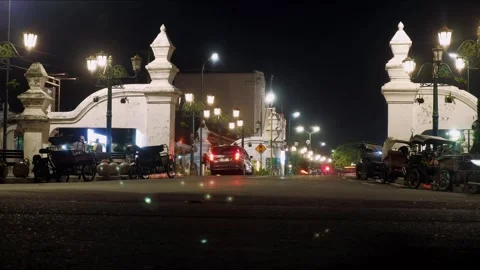 Royal Palace Main Gate Timelapse Stock Footage 295337786