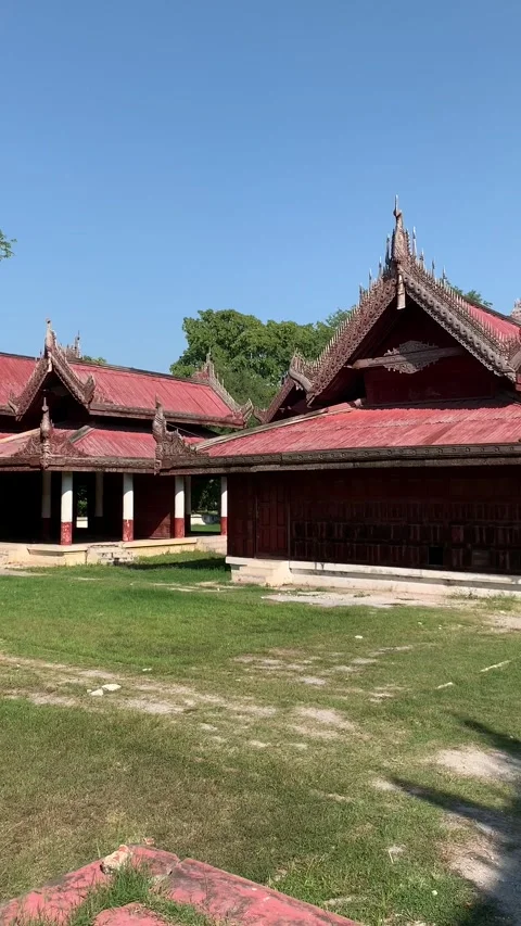 Royal Palace in Mandalay Vidéo 343878003