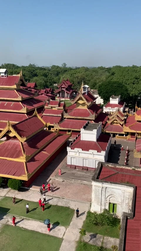 Royal Palace in Mandalay Vidéo 343878004