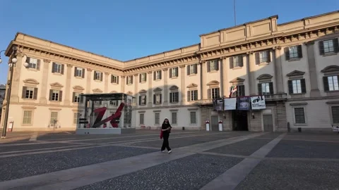 The Royal Palace of Milan, Italy Vídeos de archivo 315075053