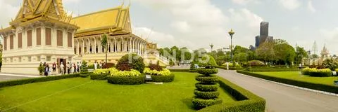 Royal Palace in Phnom Penh Cambodia Stock Photos
