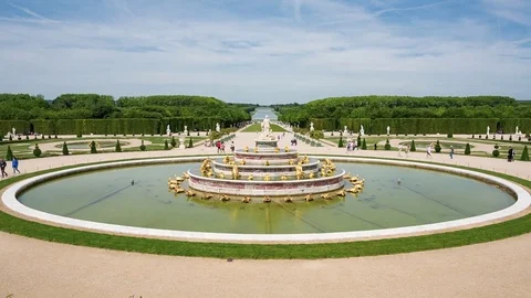 The Royal Palace in Versailles Stock Footage 81070562