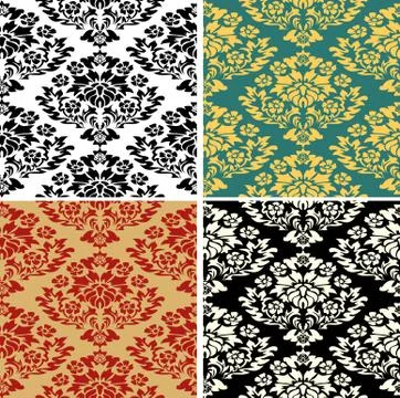 Royal pattern. Modern abstract backdrop. Floral exotic vintage decoration. Se Stock Illustration