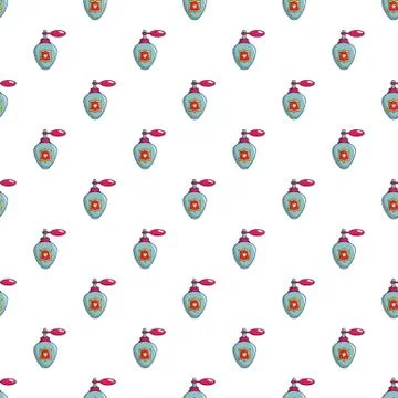 Royal perfume pattern seamless Ilustración de archivo