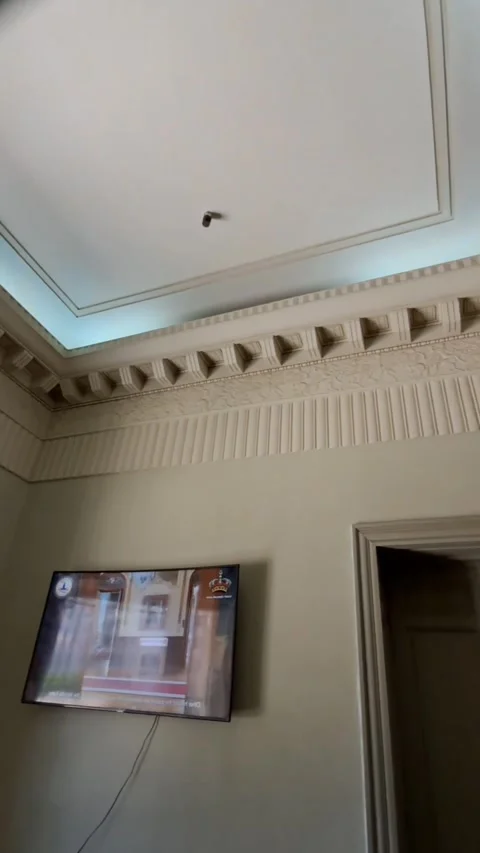 Royal Portrait and Interior Architecture at Jewelry Museum Stock Footage 344665206