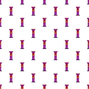 Royal post box pattern of purple mailboxes Stock Illustration