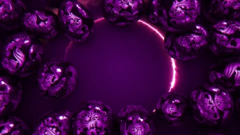 Royal Purple Easter Greetings Background Video stock 269305756