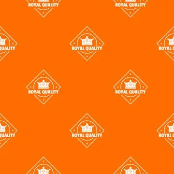 Royal quality pattern vector orange Stock Illustration