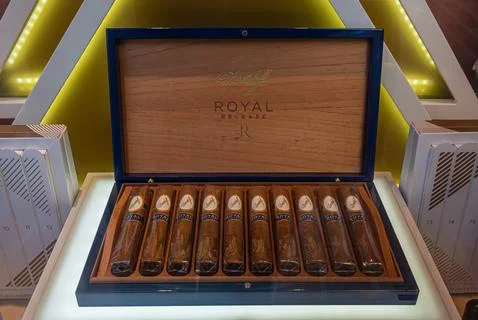 Royal release of Davidoff cigars Stock Photos