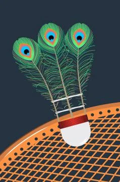 Royal shuttlecock Stock Illustration