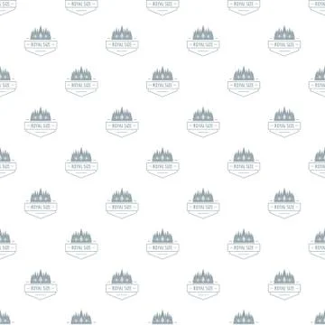 Royal size pattern vector seamless 스톡 일러스트