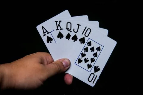 Royal Straight Flush Stock Photos