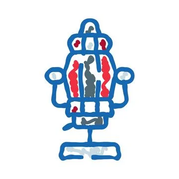 Royal throne chair symbolizing monarchy and power Stock Illustration