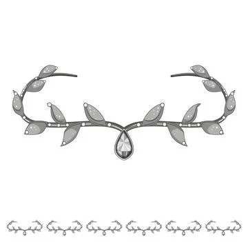 Royal tiara crown cartoon vector graphic Stock Illustration