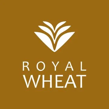 Royal Wheat Nature Logo Design Vector Stock Illustration