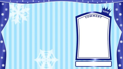 Royal winter Looping streaming background. 1080p Stock Footage 258881300