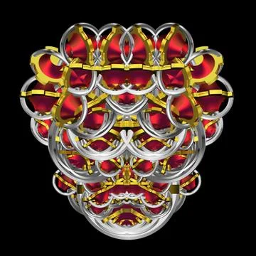 Royal wire mask Stock Illustration