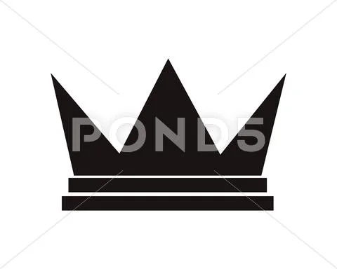 Royalty crown icon Stock Illustration