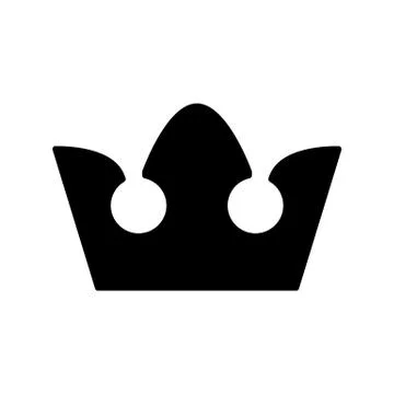 Royalty crown solid icon. vector illustration isolated on white. glyph style 库存插图