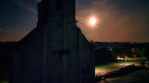 Royston Pit stack near Barnsley 스톡 사진