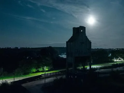 Royston Pitstack near Barnsley 스톡 사진