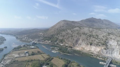 Rozafa Castle, AlbaniaShkoder taken in 2018, 4k  Stockbeeldmateriaal 97339539