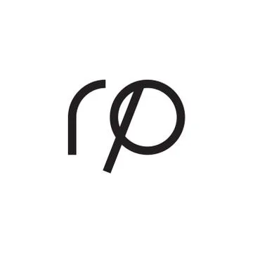 Rp initial letter vector logo icon Stock Illustration