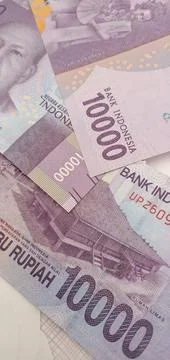 Rp10,000 Banknotes Stock Photos