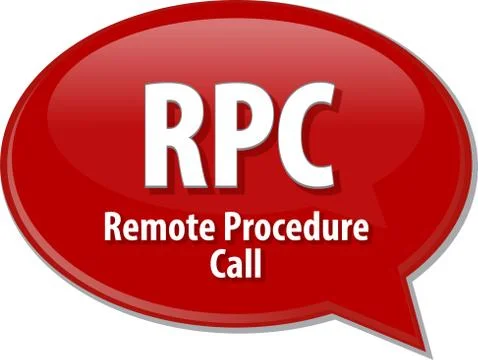 RPC acronym definition speech bubble illustration Stock Illustration