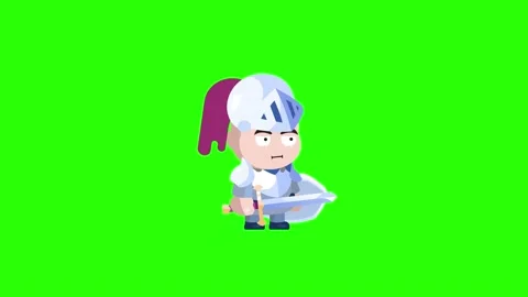 RPG Game Player in Heavy Armor with Sword and shield Stock Footage 155253134