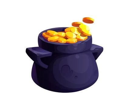 RPG game St Patrick leprechaun pot asset Illustrazione stock