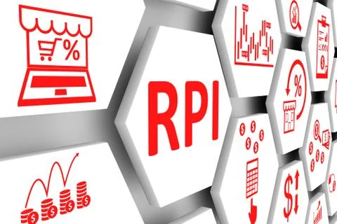 RPI concept cell background 3d illustration Stock Photos